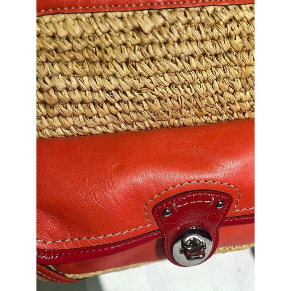 Coach 22904 Straw Pocket Tote Bag & Large Wristlet - Picture 14 of 16